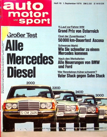 Deckblatt Auto Motor und Sport (18/1976)
